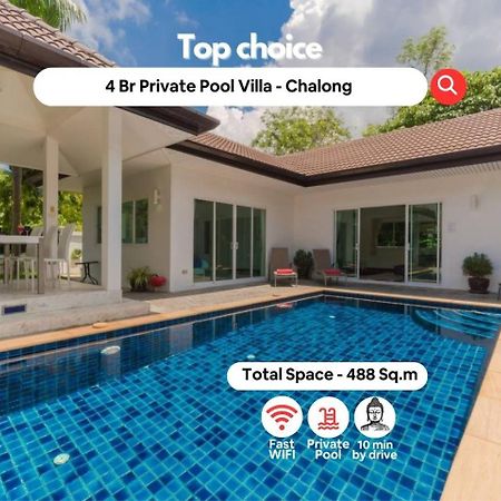Chalong - 4 Bedroom Private Pool Villa - Phuket Exteriör bild